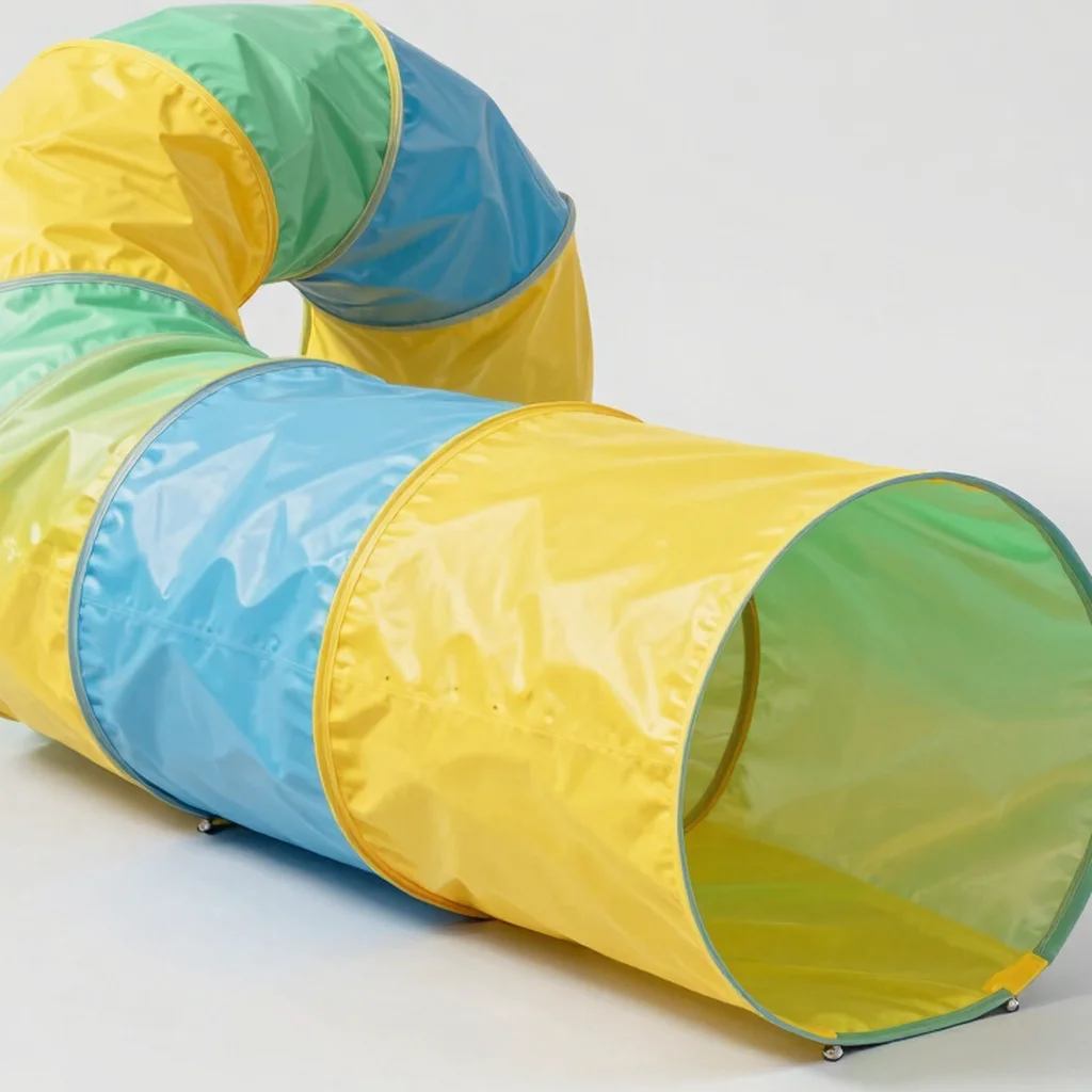 Modular Rainbow Foam Play Tunnel
